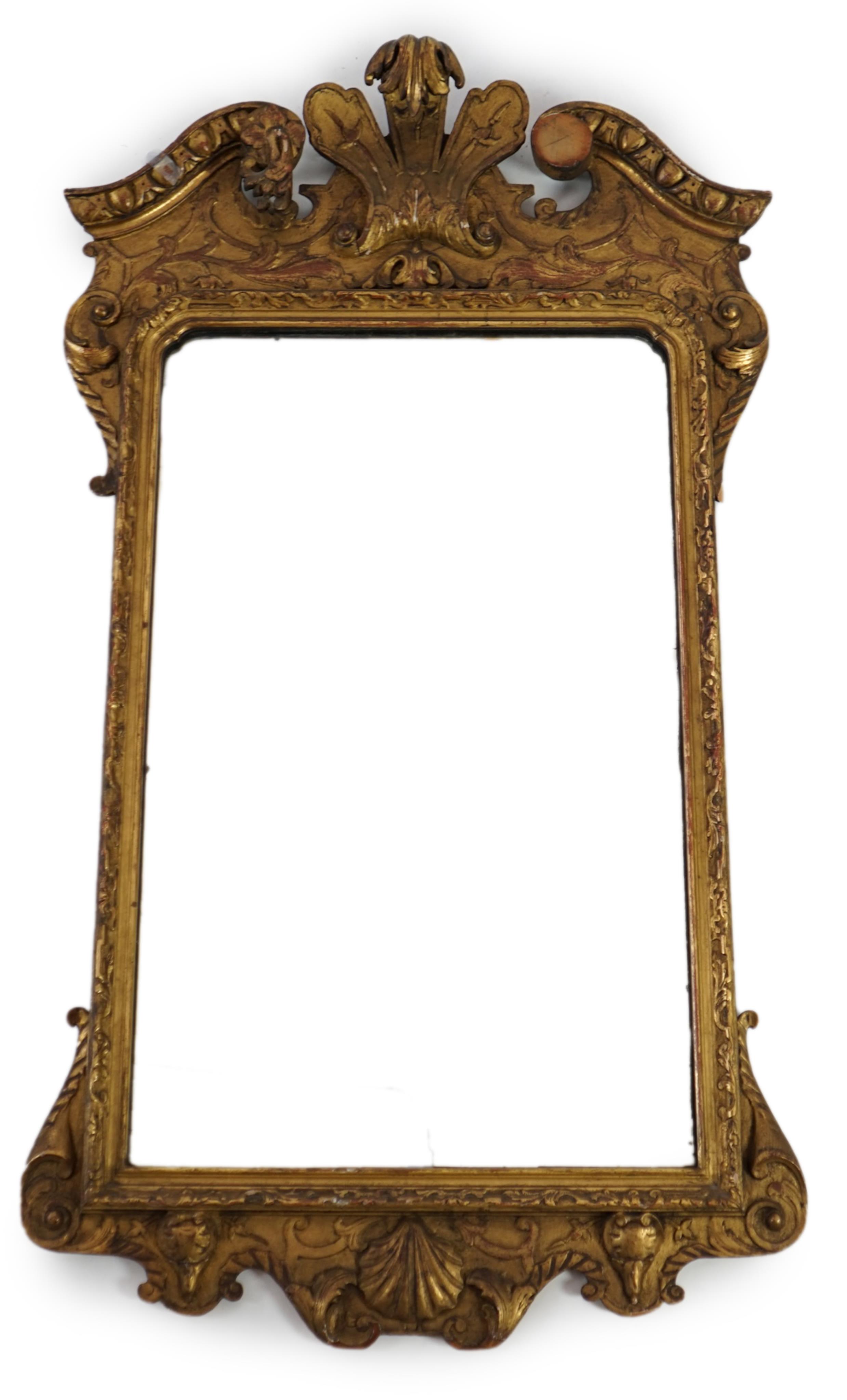 A George III style giltwood wall mirror